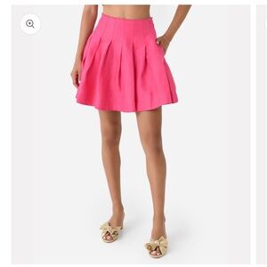 Aje Sheila Frayed Pleated Skirt Size AU 4/ US 0